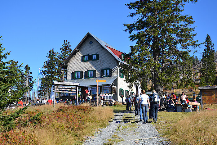 Waldschmidthaus auf dem Großen Rachel im Bayerischen Wald
